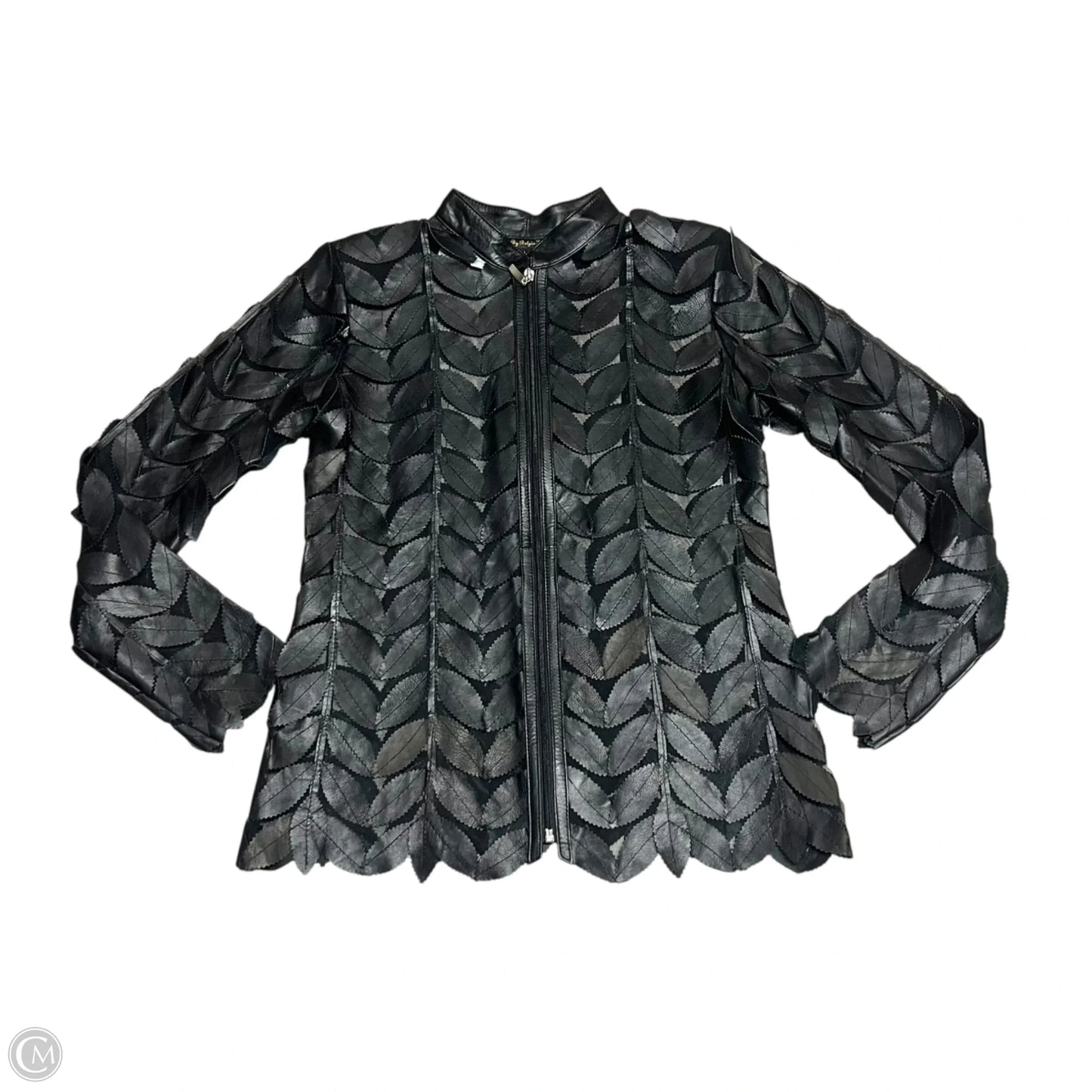 Jacket Leather By Belgin Francis In Black, Size: L