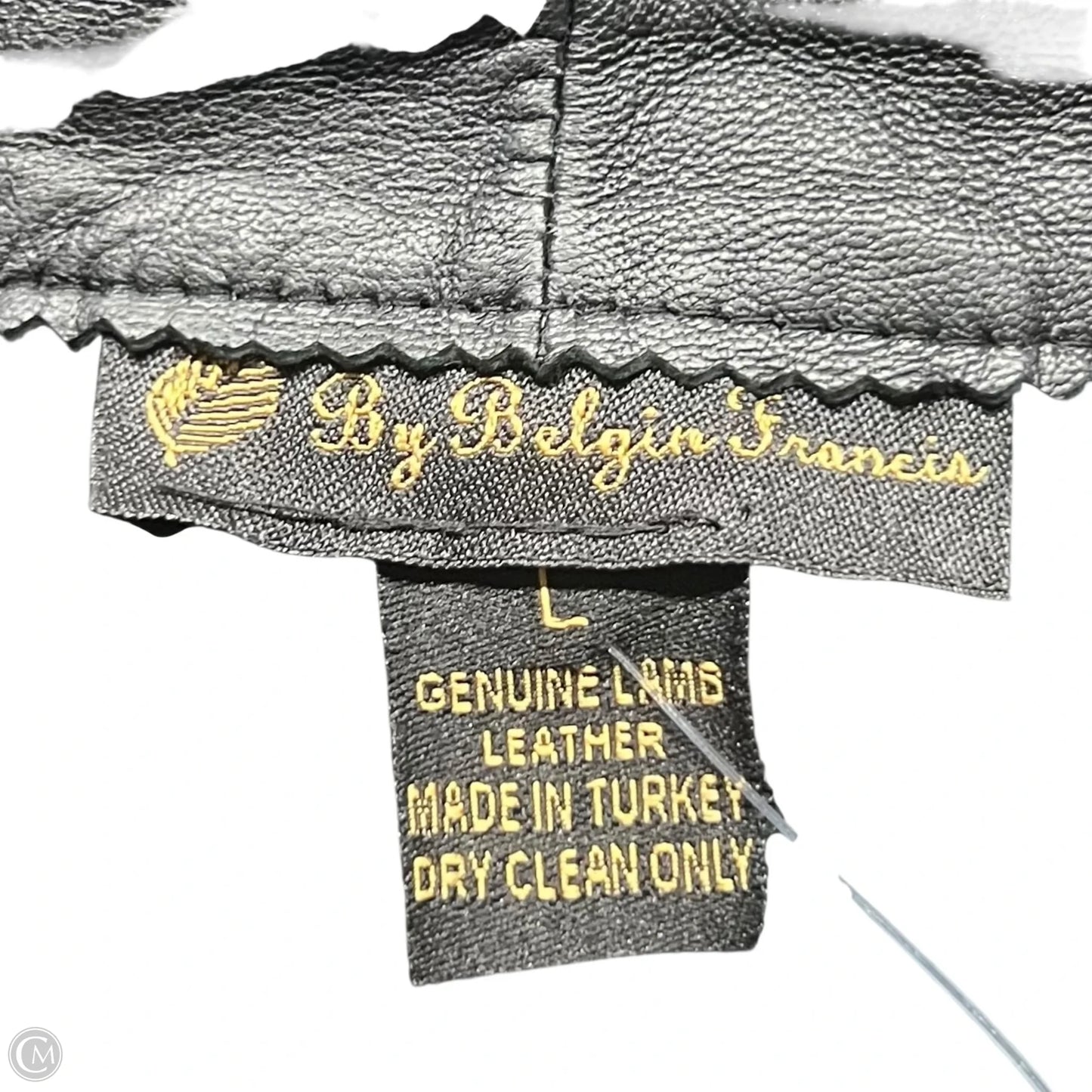 Jacket Leather By Belgin Francis In Black, Size: L