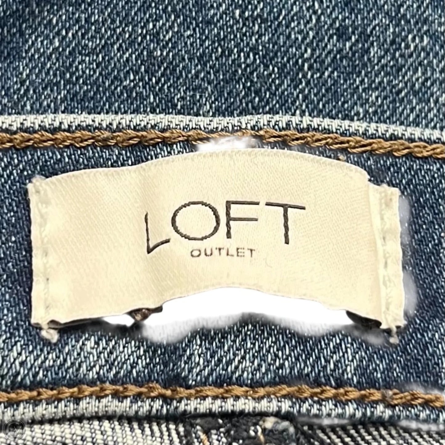 Jeans Skinny By Loft In Blue Denim, Size: 10
