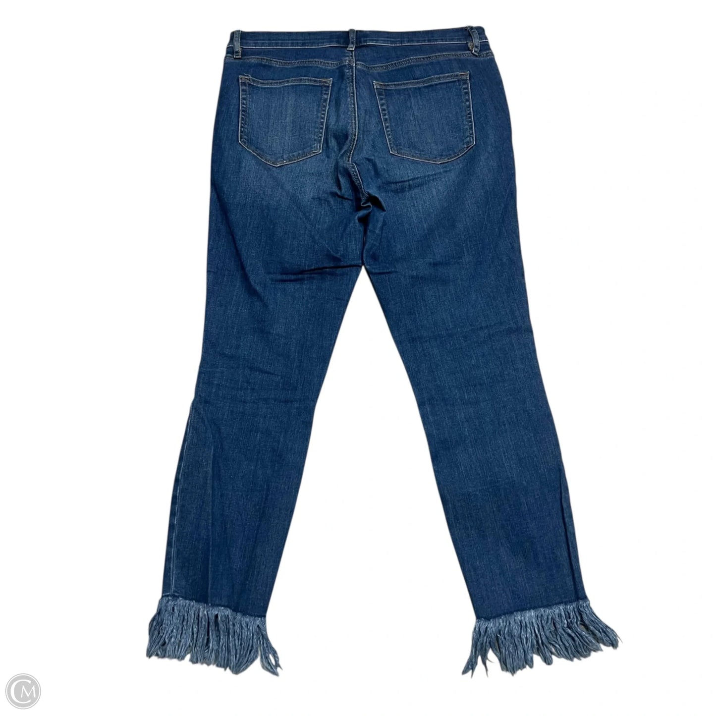 Jeans Skinny By Loft In Blue Denim, Size: 10