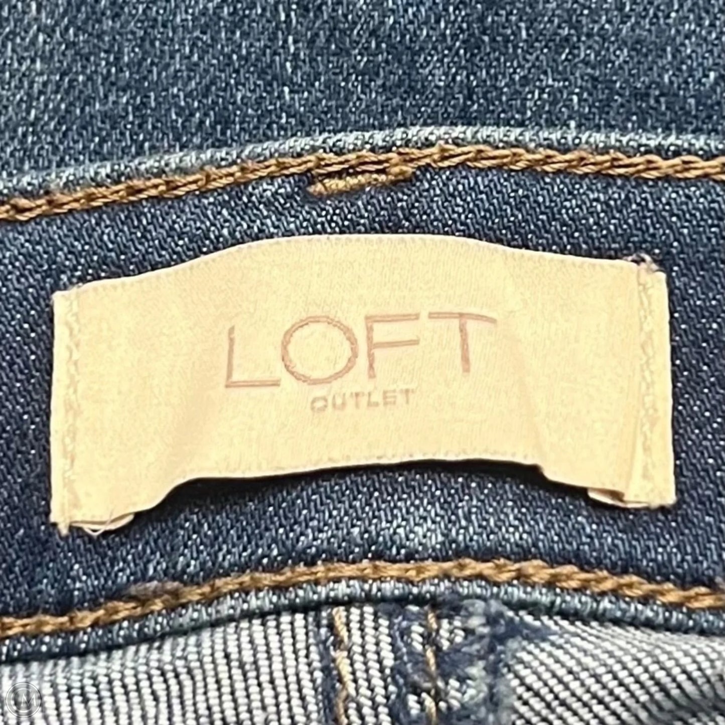Jeans Skinny By Loft In Blue Denim, Size: 10