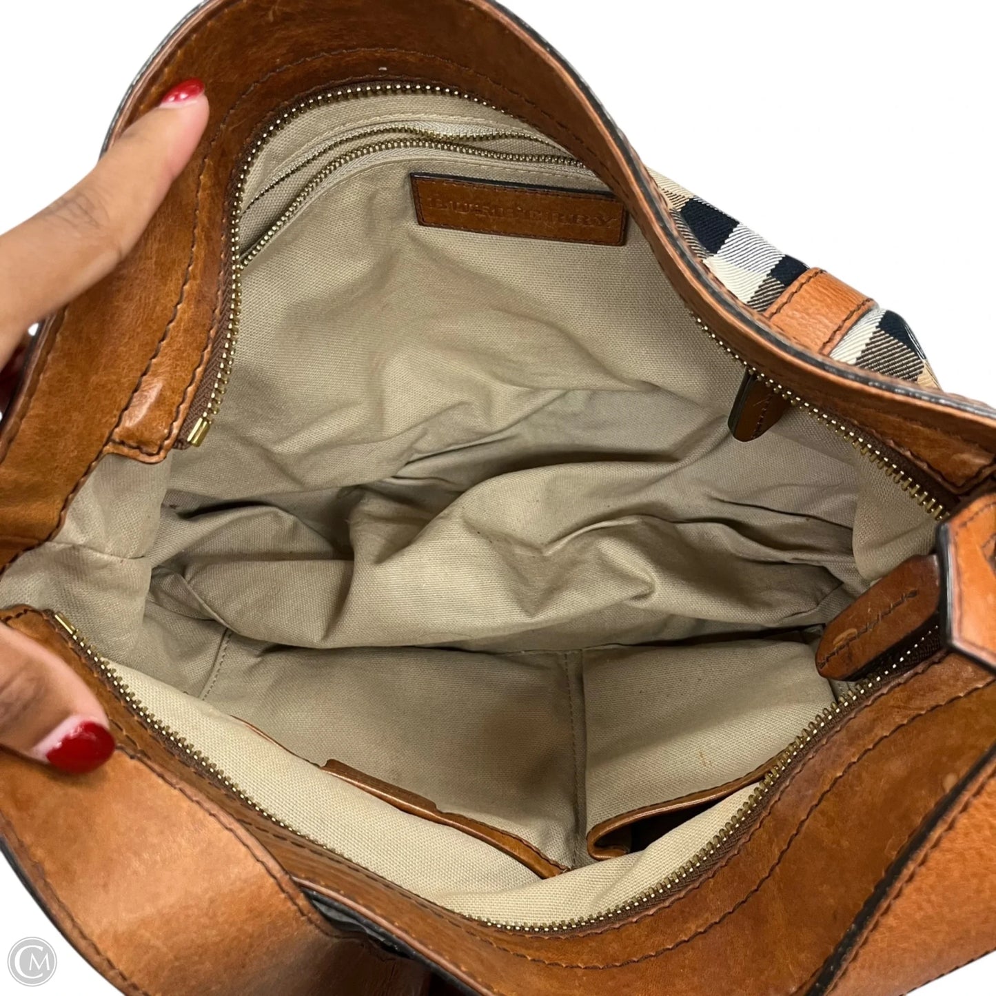 Handbag Luxury Designer By Burberry, Size: Medium