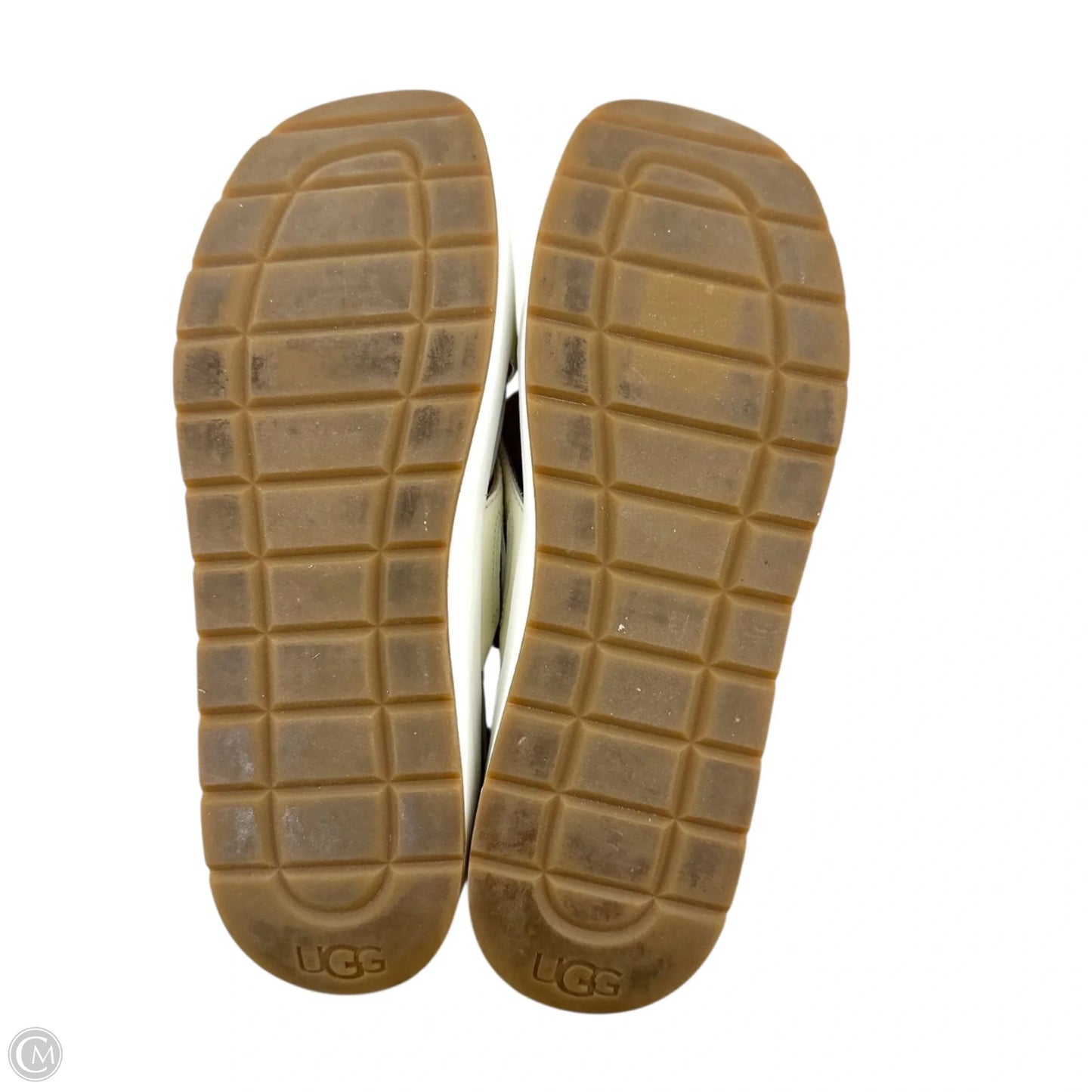 Sandals Designer By Ugg In White, Size: 5.5