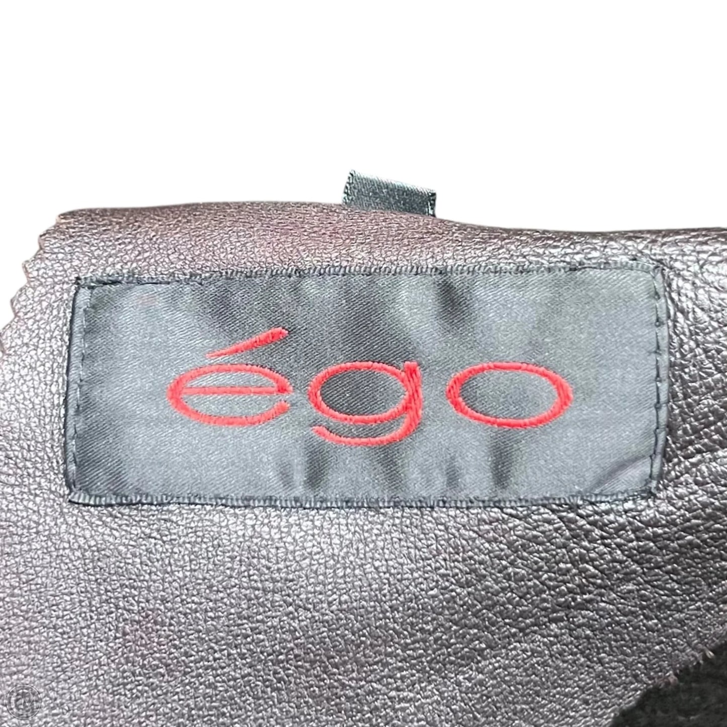 Jacket Leather By Ego In Brown, Size: M