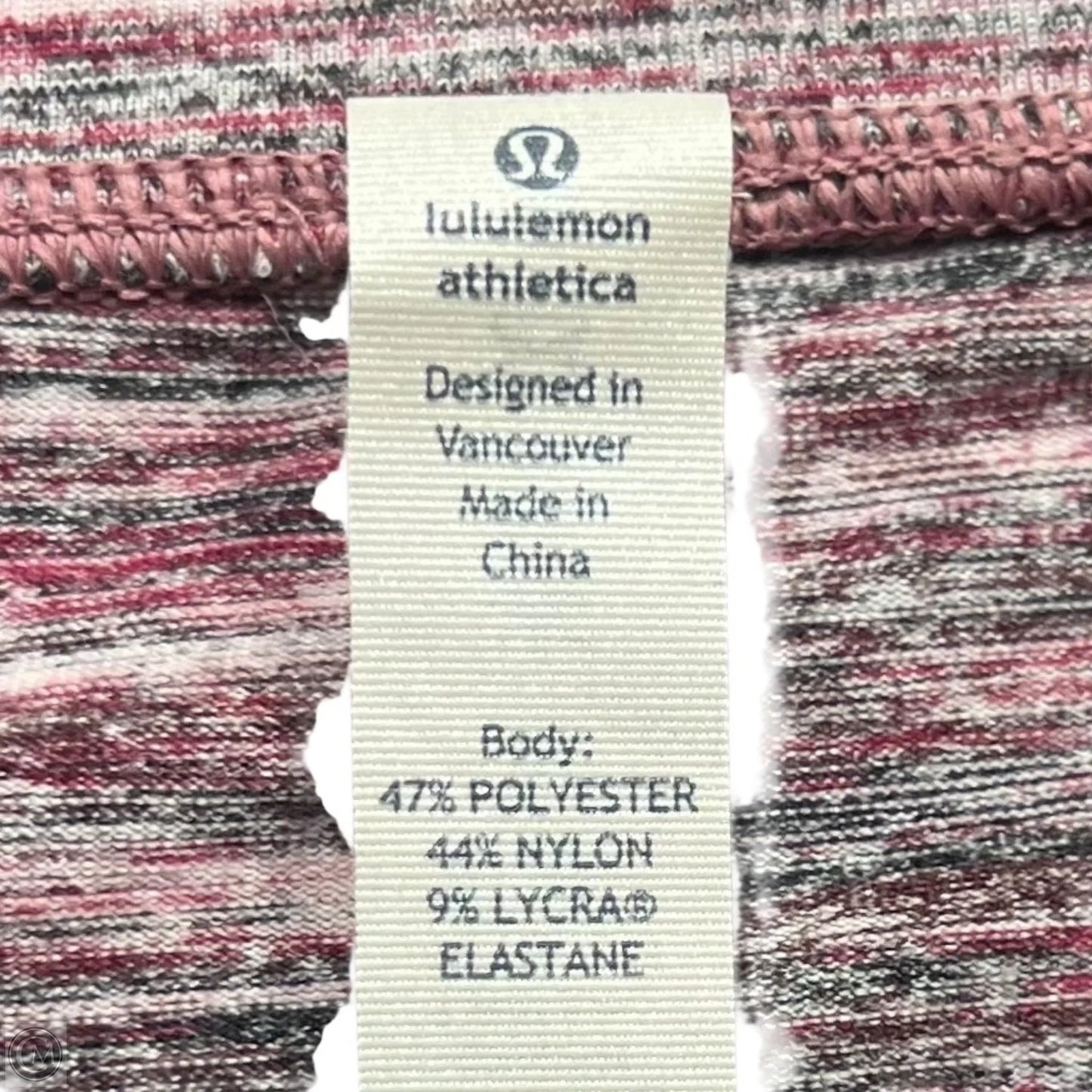 Athletic Jacket By Lululemon In Black & Purple, Size: 6