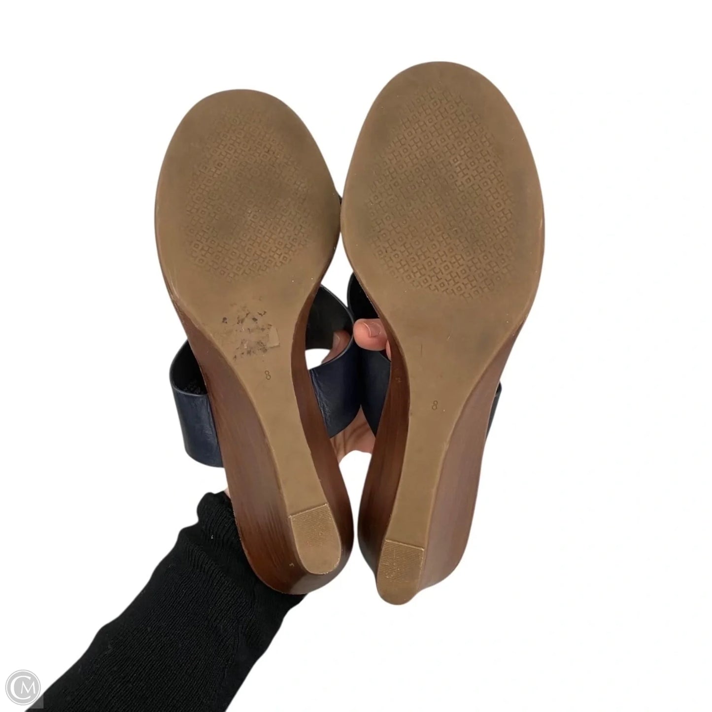 Sandals Designer By Tory Burch In Black, Size: 8