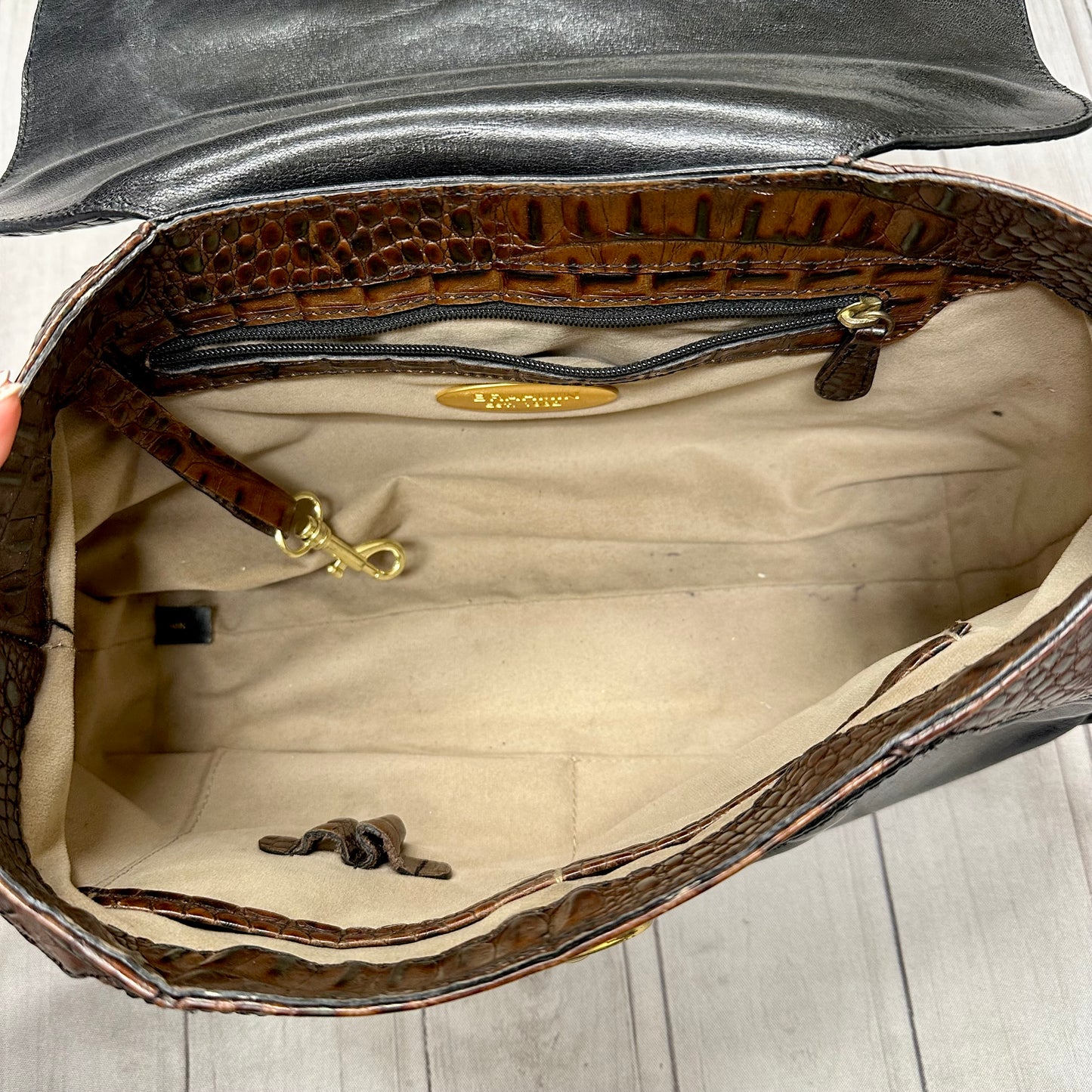 Crossbody Designer By Brahmin, Size: Medium