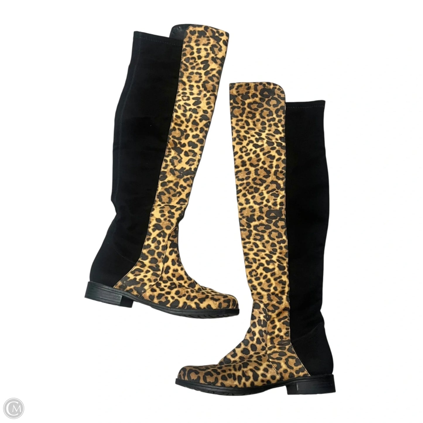 Boots Knee Heels By Unisa In Animal Print, Size: 6