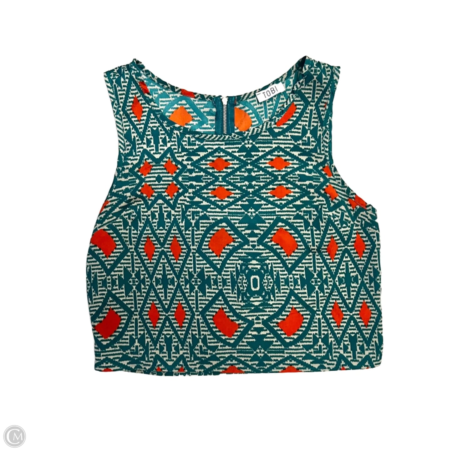 Top Sleeveless By Tobi In Teal, Size: S