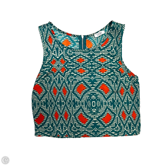 Top Sleeveless By Tobi In Teal, Size: S