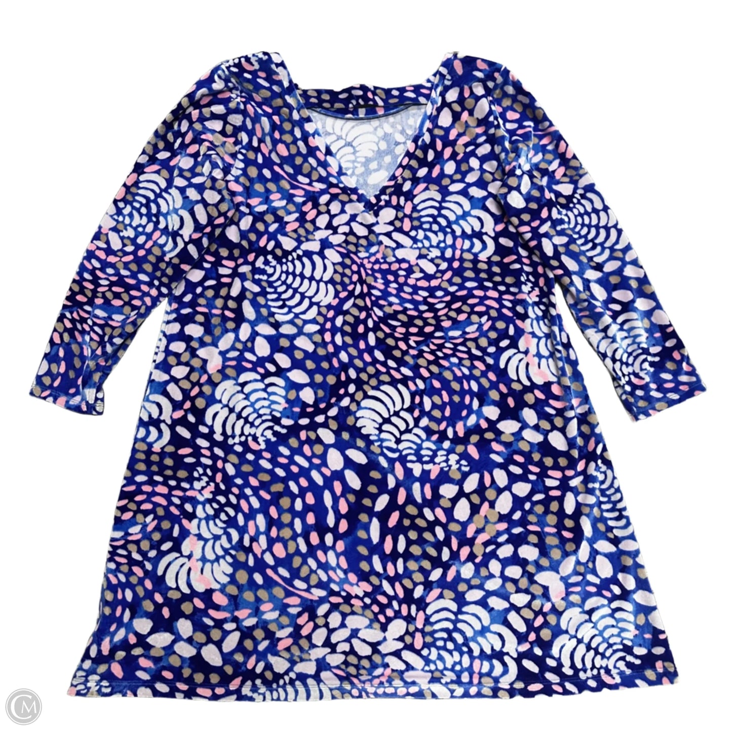 Dress Designer By Lilly Pulitzer In Blue & Pink, Size: Xl