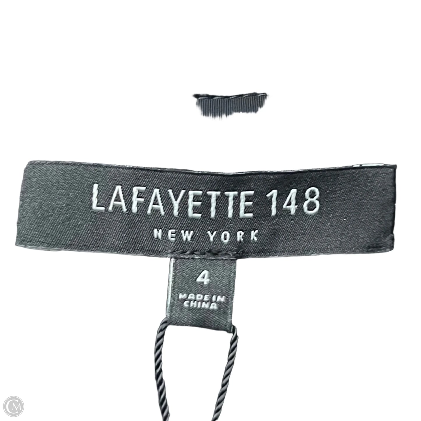 Skirt Designer By Lafayette 148 In Black & Silver, Size: 4