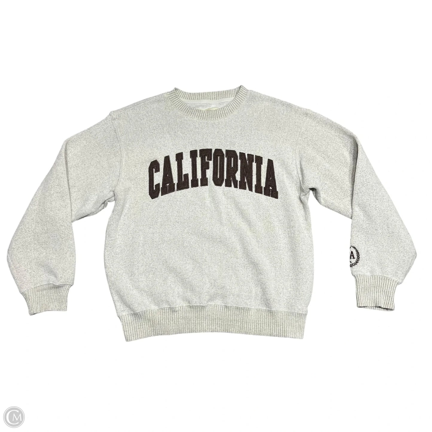 Sweatshirt Crewneck By New York Popular In Brown & Tan, Size: M