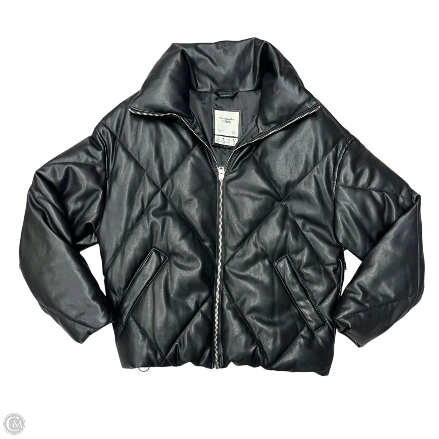 Jacket Puffer & Quilted By Abercrombie And Fitch In Black, Size: Xs