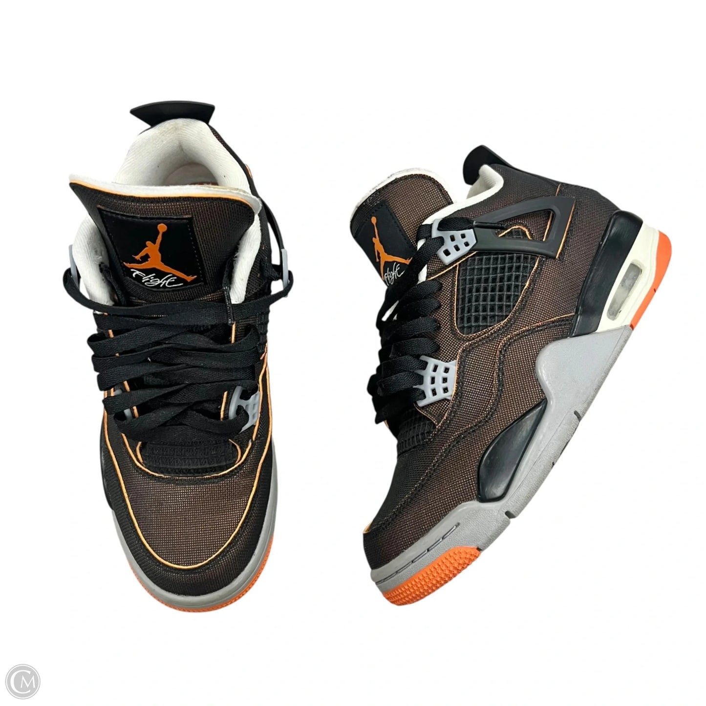 Shoes Luxury Designer By Jordan In Black & Orange, Size: 7
