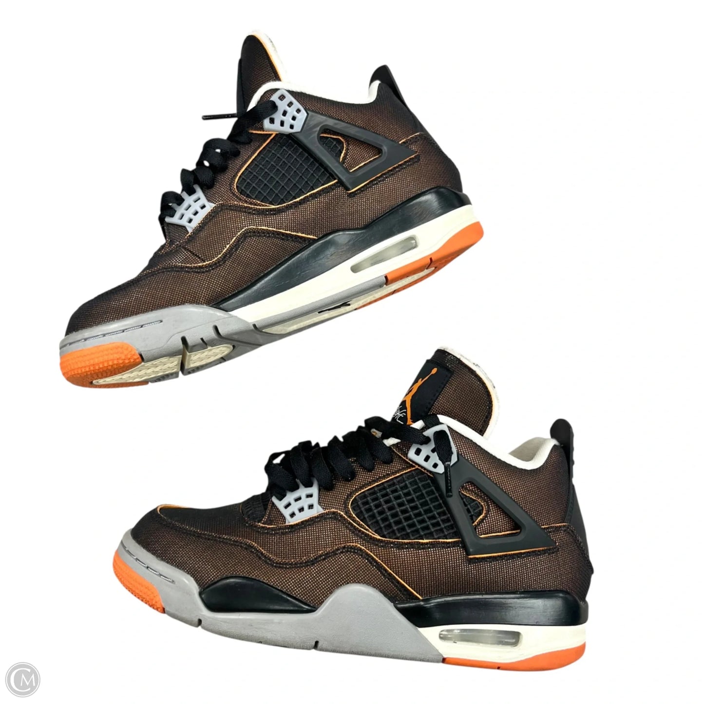 Shoes Luxury Designer By Jordan In Black & Orange, Size: 7