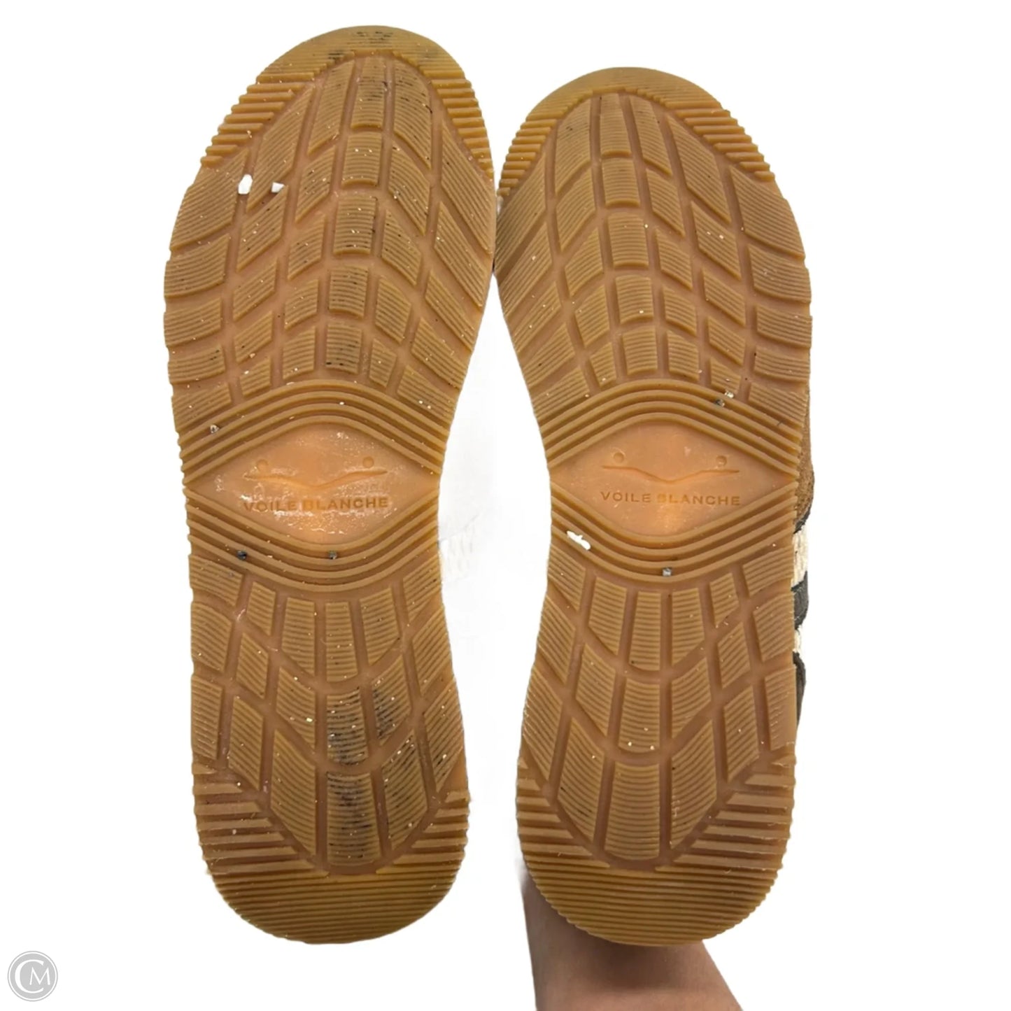 Shoes Sneakers By Voile Blanche In Brown & Cream, Size: 10.5