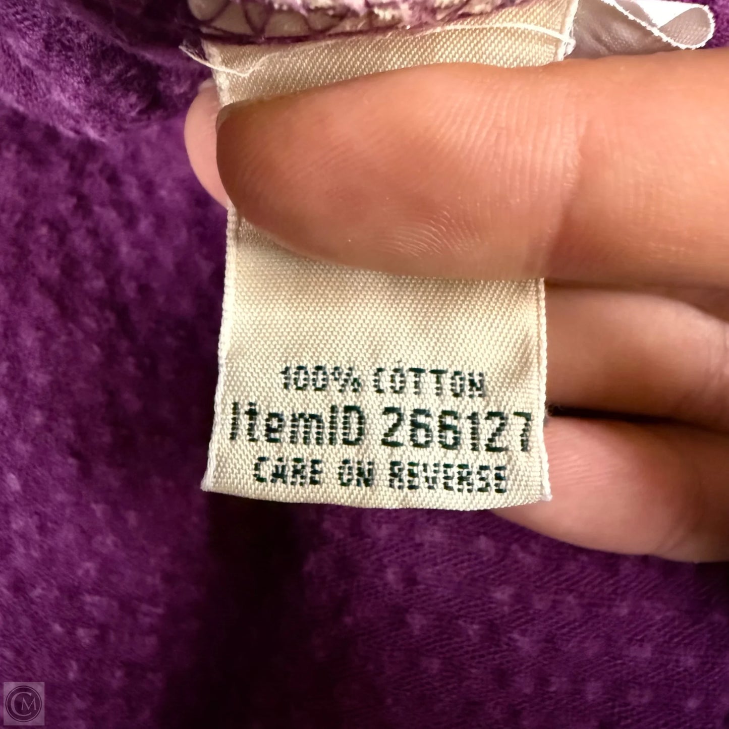 Jacket Shirt By L.l. Bean In Purple, Size: M