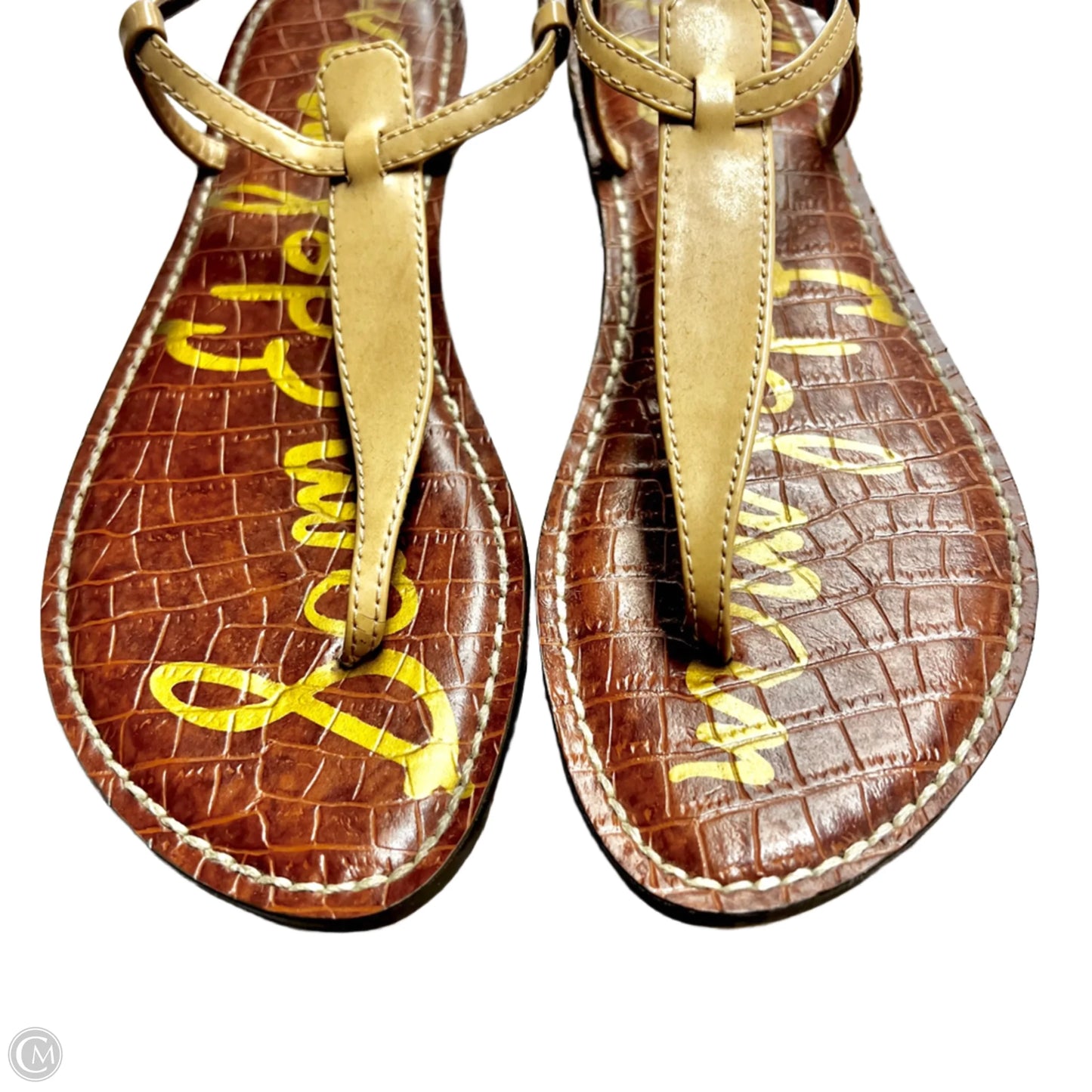 Sandals Flats By Sam Edelman In Tan, Size: 8.5