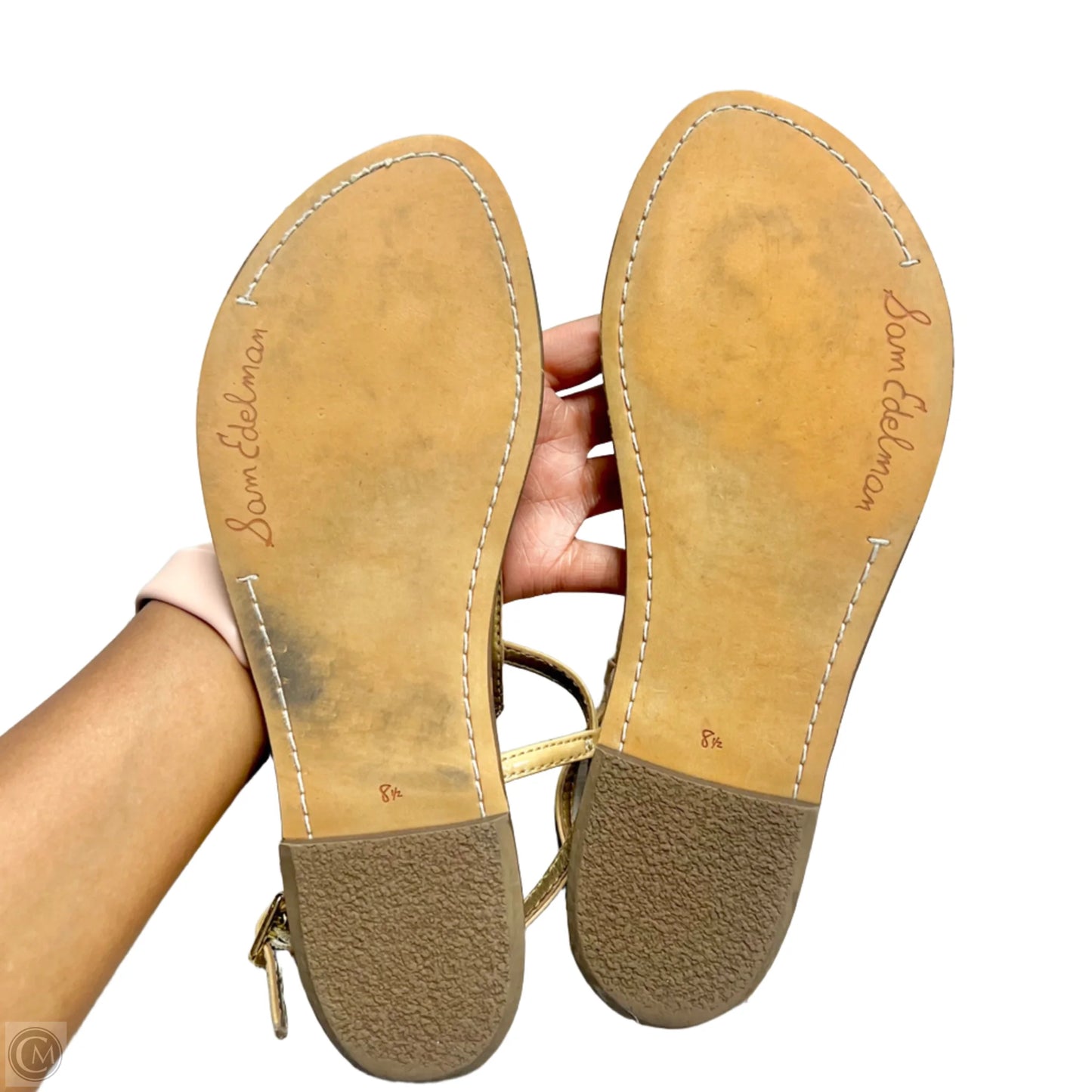 Sandals Flats By Sam Edelman In Tan, Size: 8.5