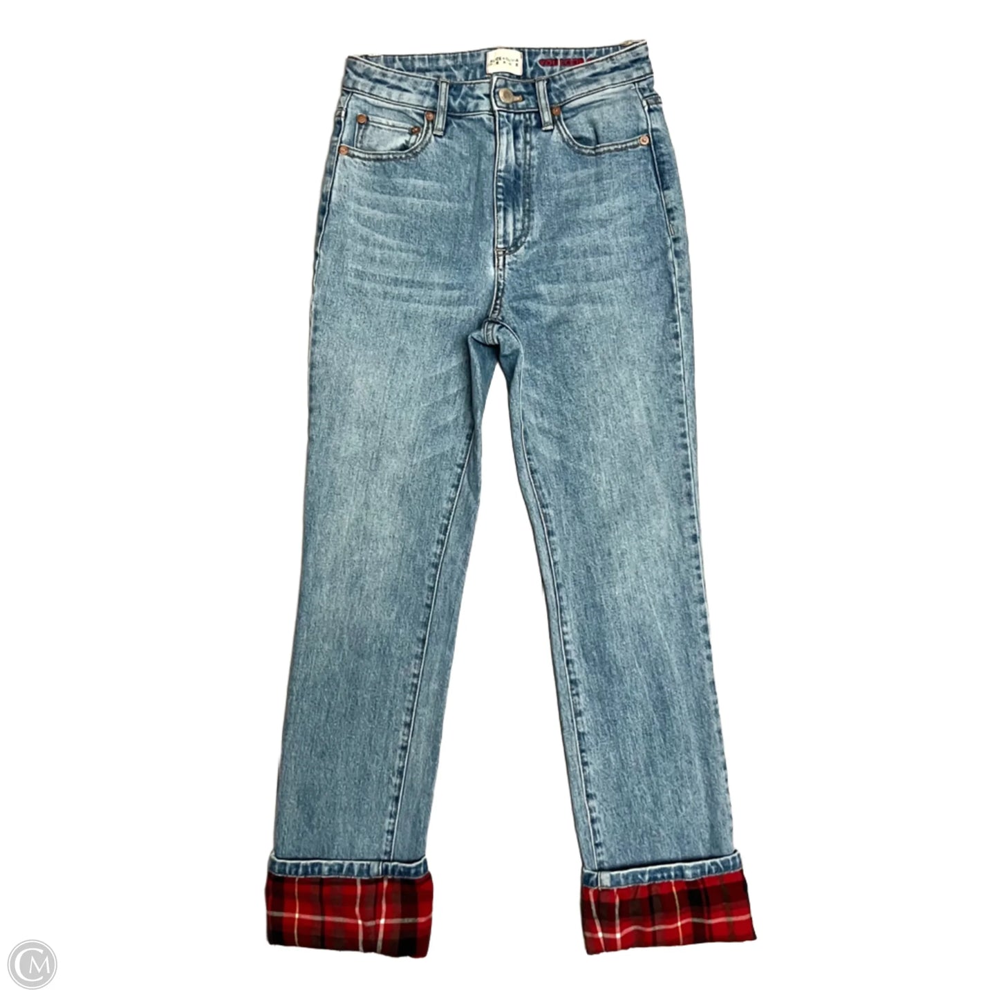 Jeans Designer By Alice + Olivia In Blue & Red, Size: 0