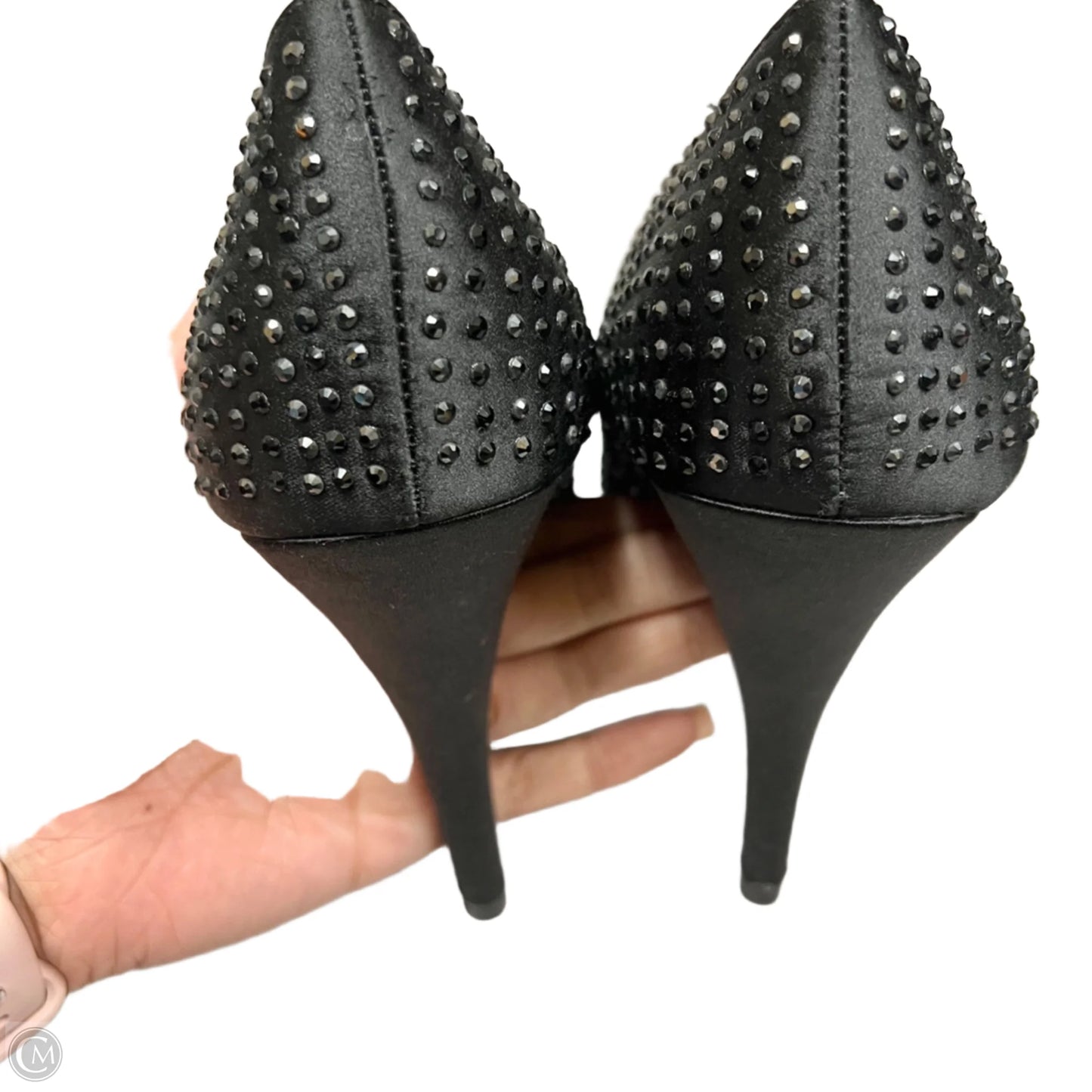 Sandals Heels Stiletto By Rampage In Black, Size: 9