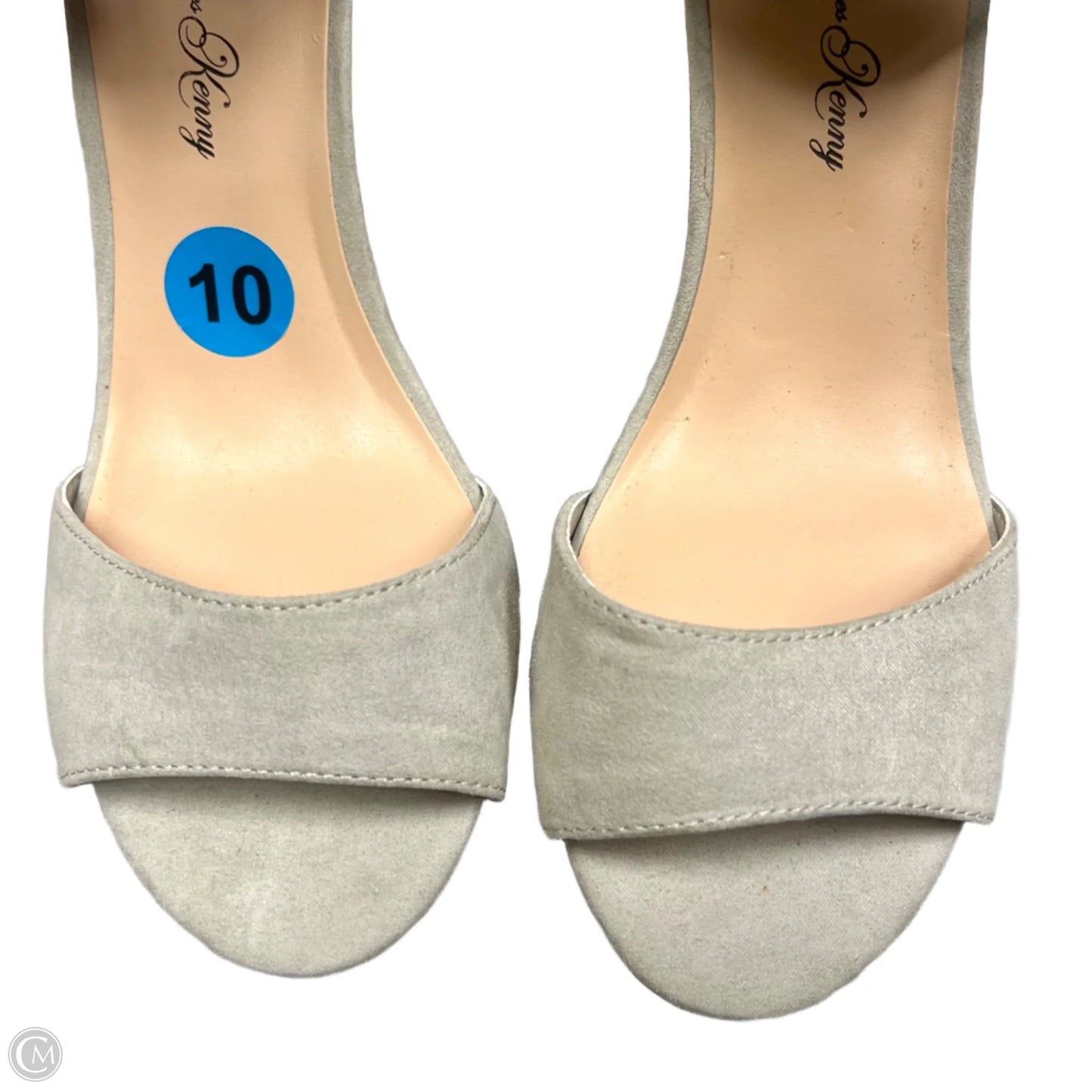 Sandals Heels Block Grey, Size: 10