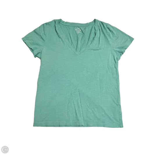 Top Short Sleeve By J. Crew In Green, Size: M
