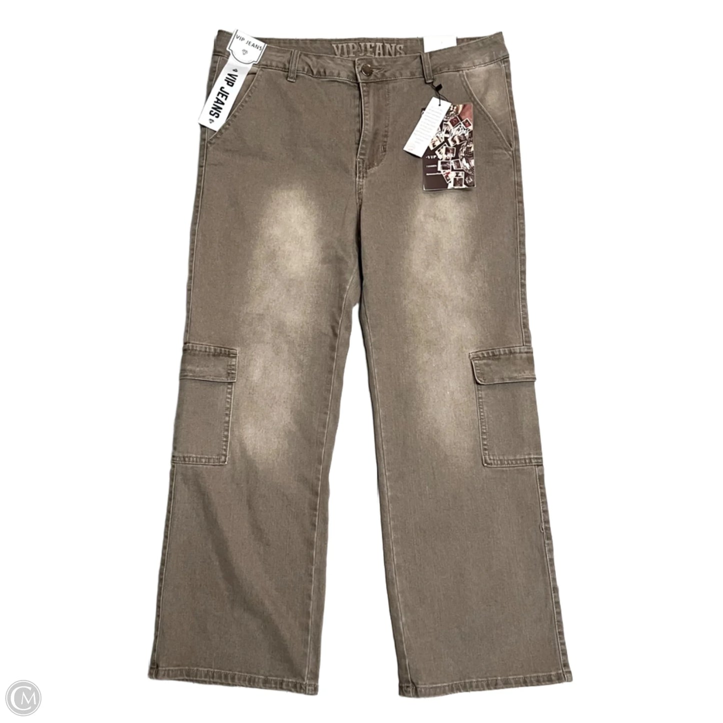 Jeans Boot Cut By Vip Jeans In Brown, Size: 18