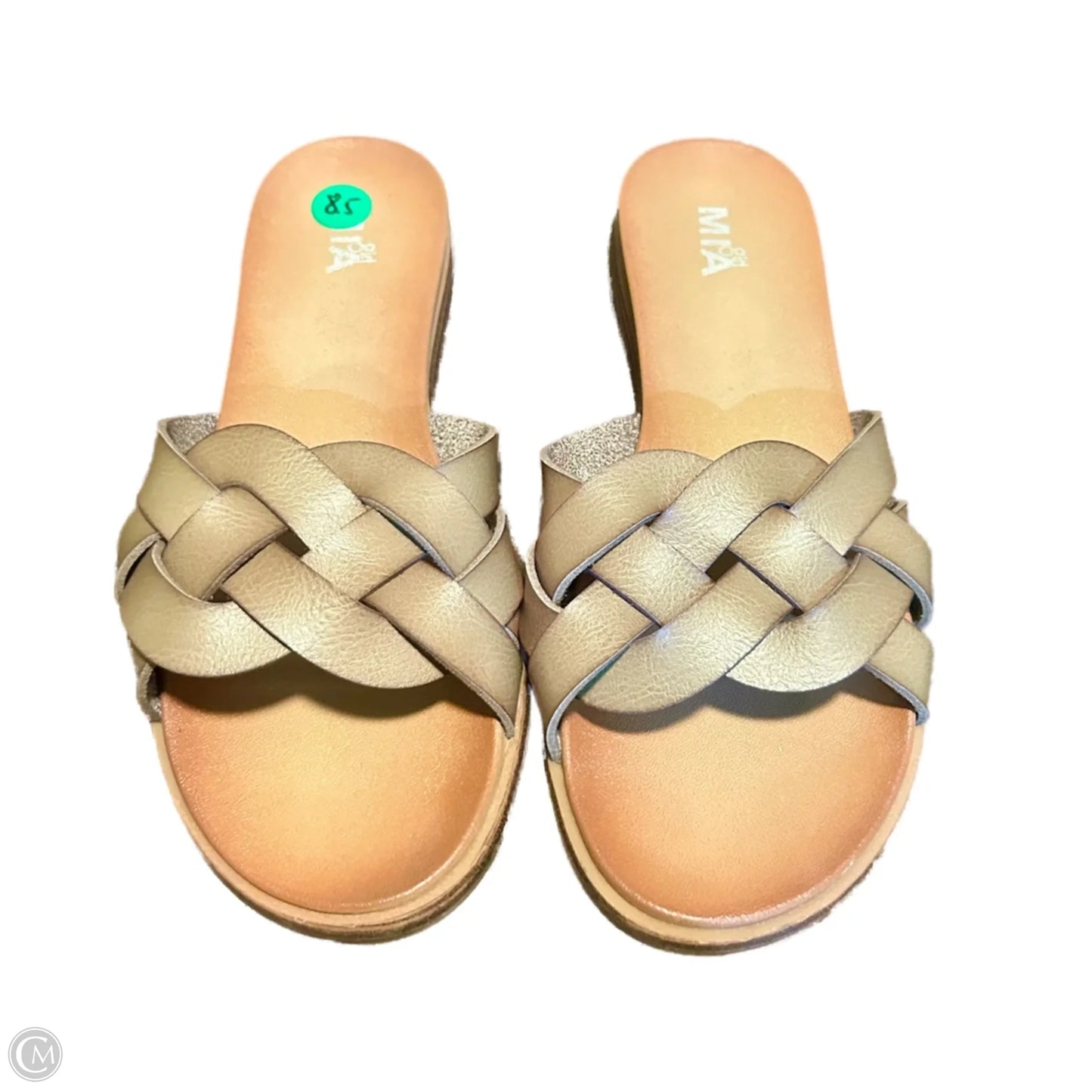 Sandals Flats By Mia In Green, Size: 8.5