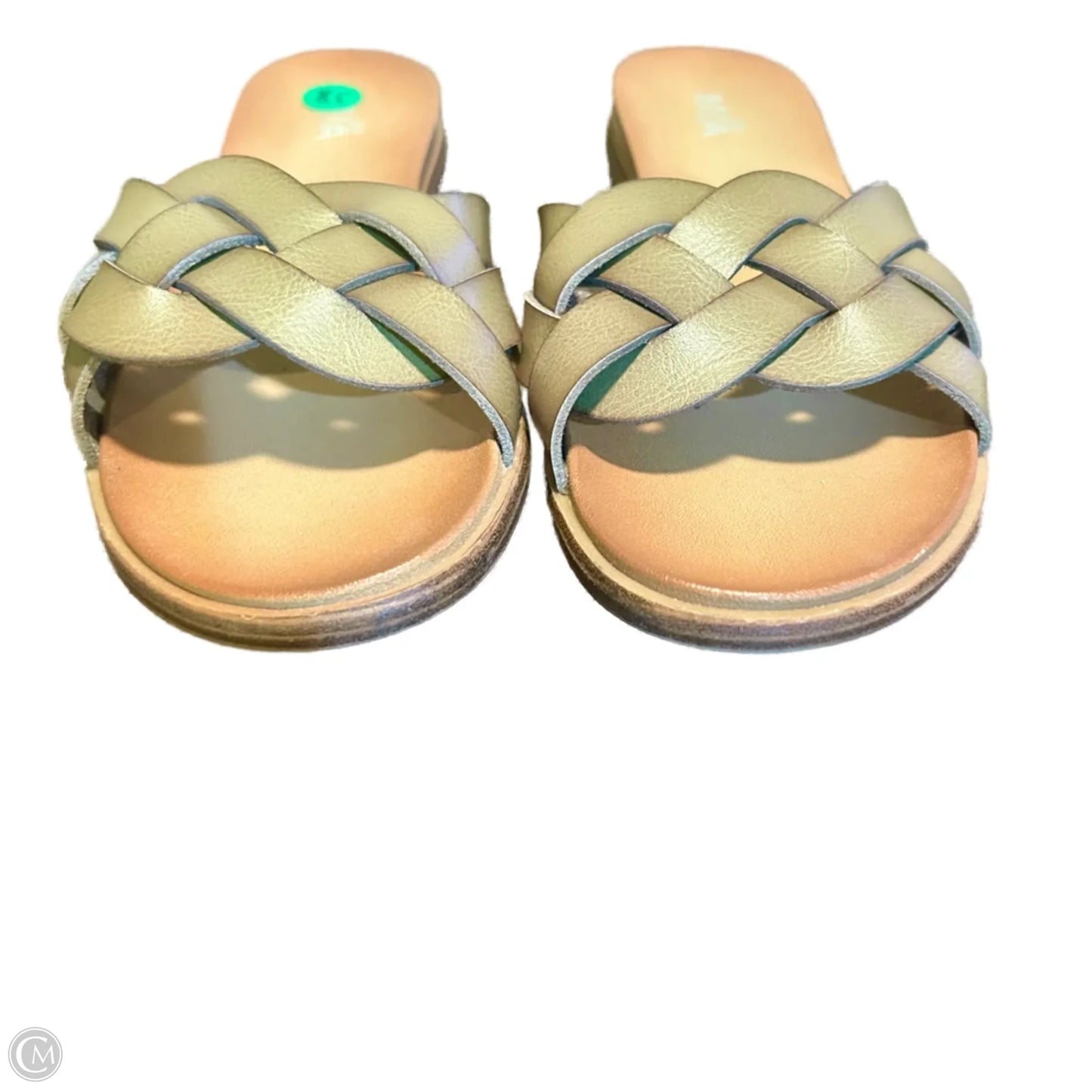 Sandals Flats By Mia In Green, Size: 8.5