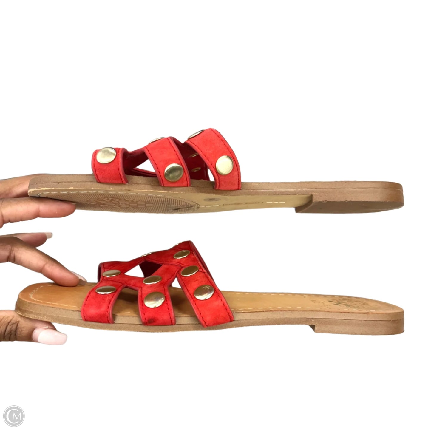 Sandals Flats By Vince Camuto In Red, Size: 8
