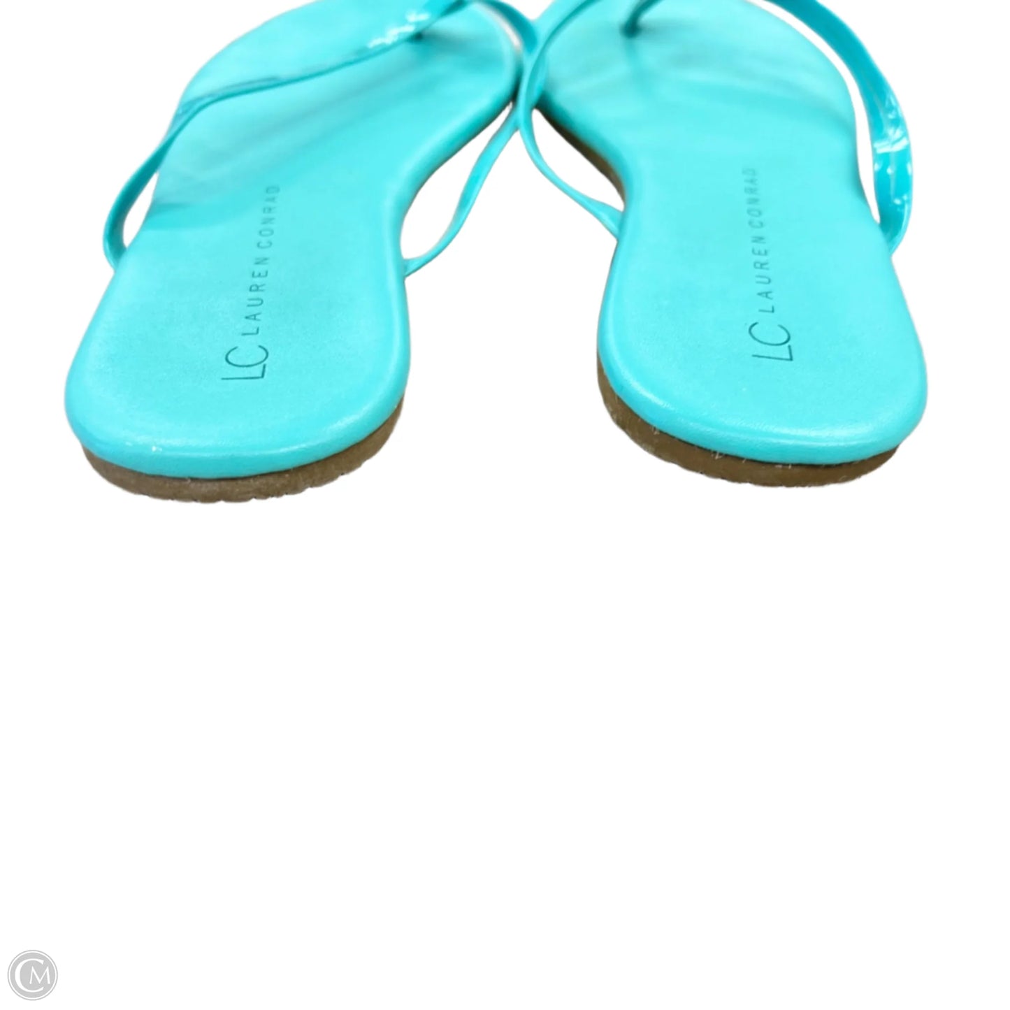 Sandals Flats By Lc Lauren Conrad In Aqua, Size: 8