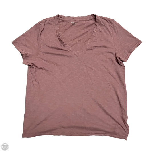 Top Short Sleeve By Madewell In Purple, Size: L