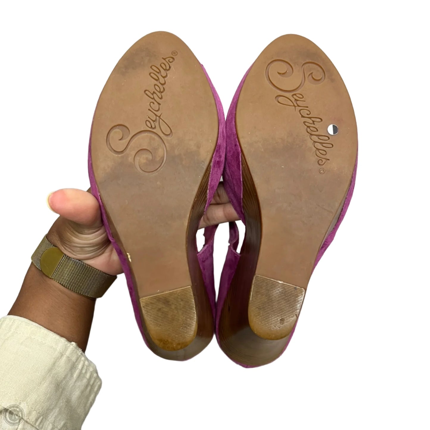 Shoes Heels Platform By Seychelles In Purple, Size: 7.5