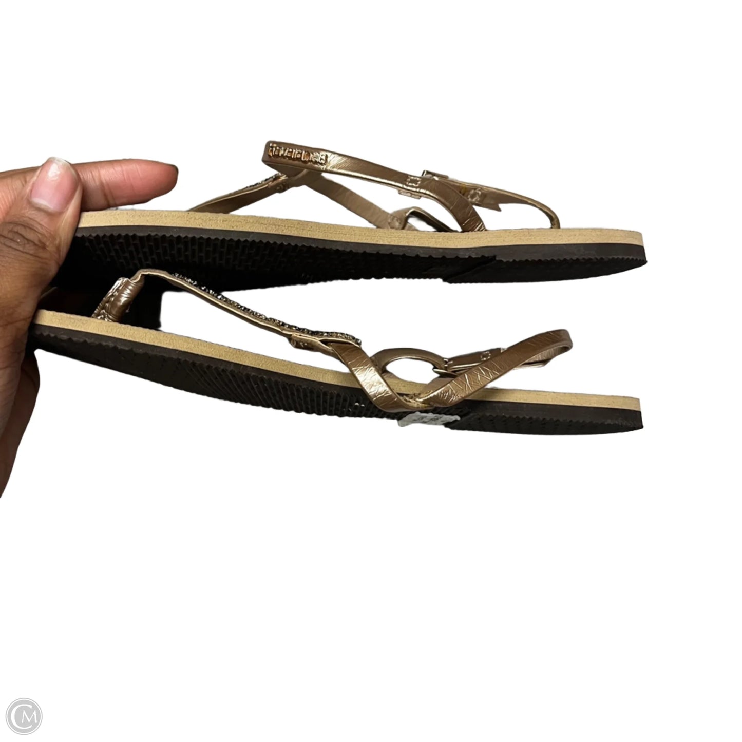 Sandals Flats By Havaianas In Rose Gold, Size: 10