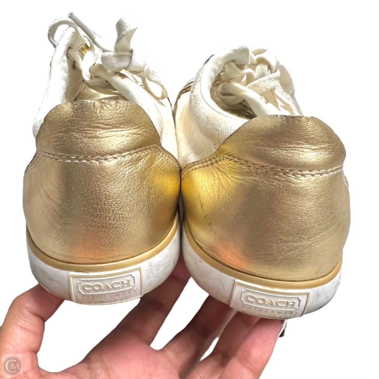 Shoes Designer By Coach In Cream, Size: 10