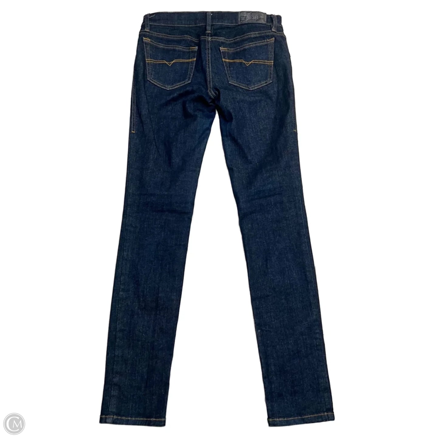 Jeans Skinny By Diesel In Blue, Size: 4