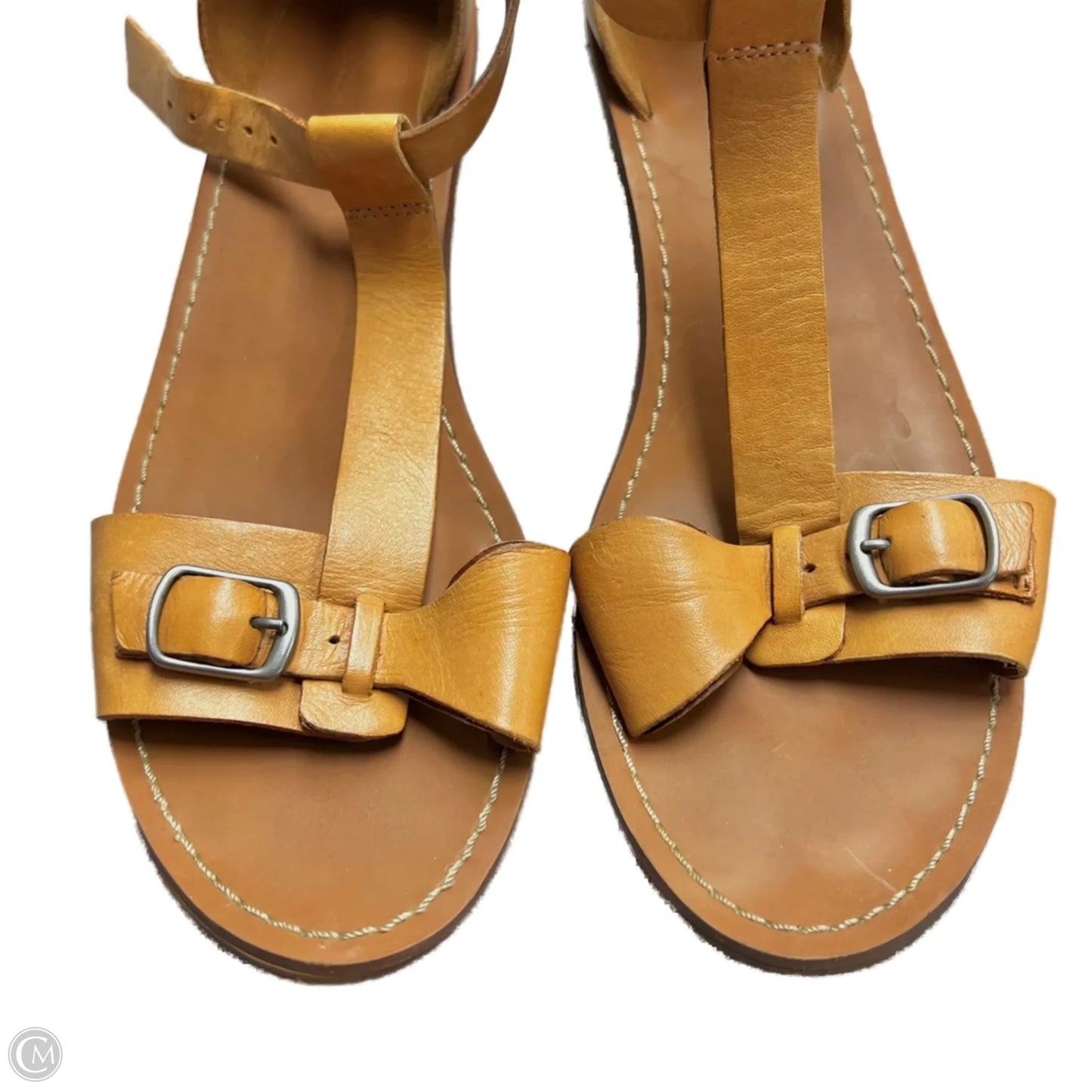 Sandals Heels Block By Madewell In Tan, Size: 7