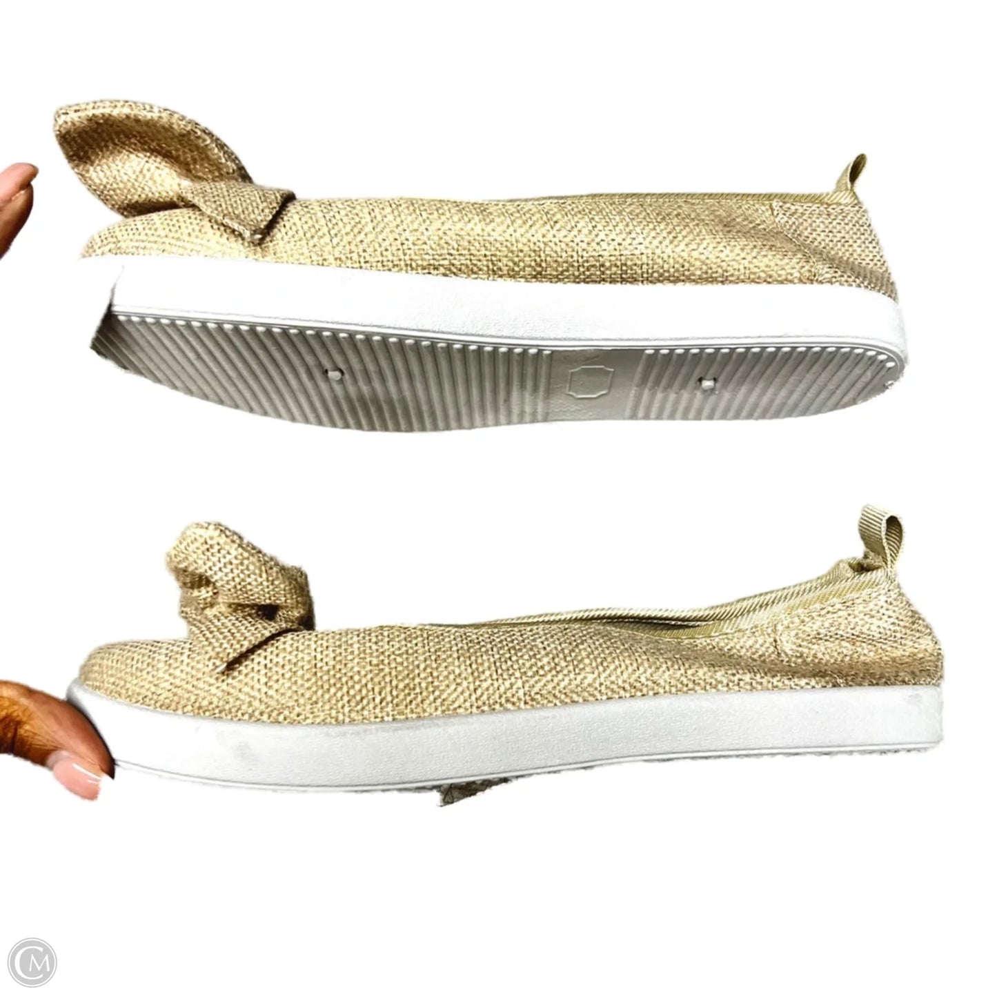 Shoes Flats In Beige, Size: 7