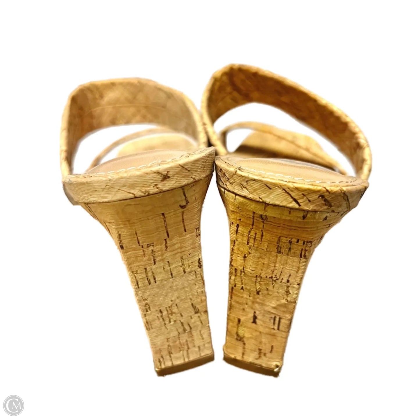 Sandals Heels Block By Dv In Tan, Size: 10