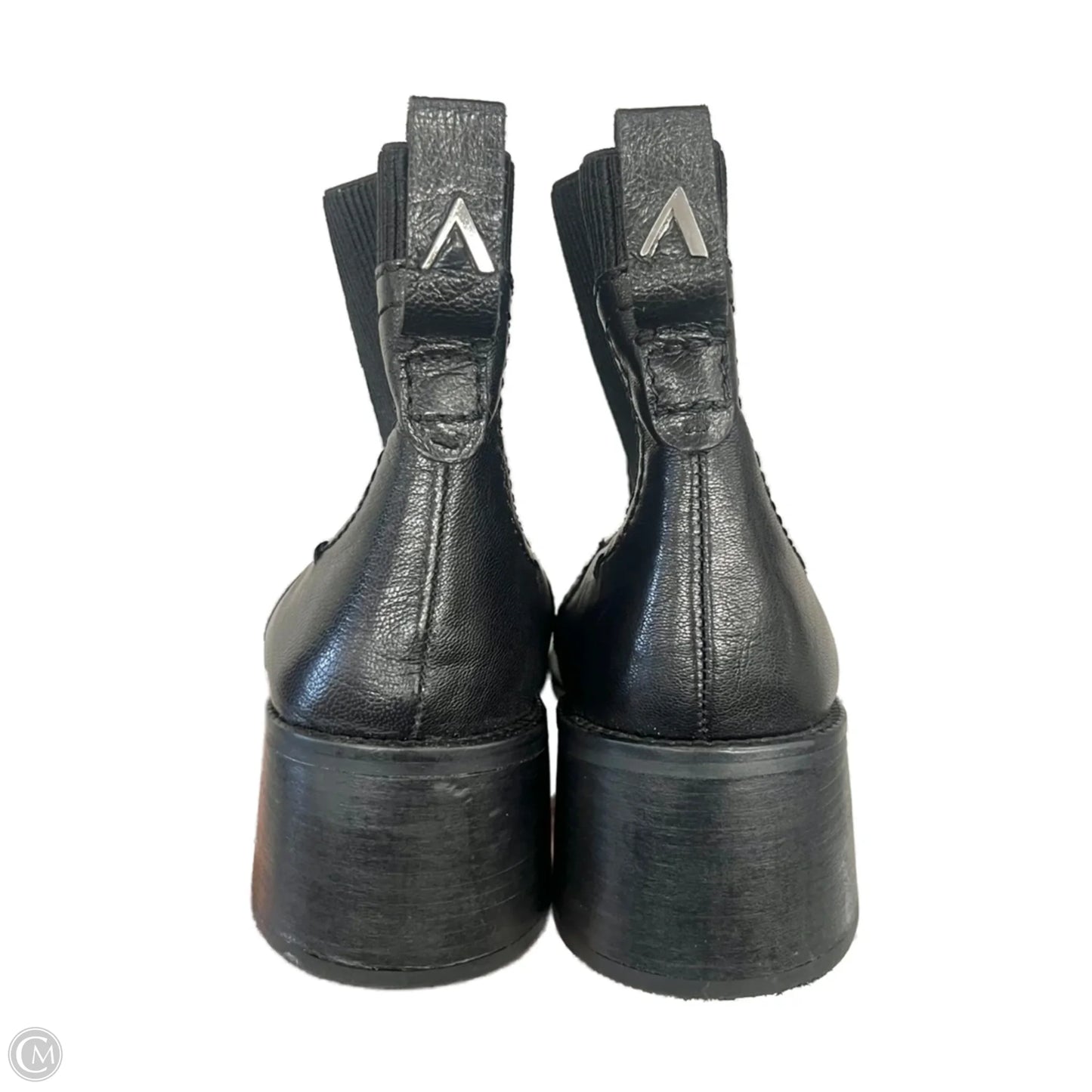 Boots Ankle Heels By Asra In Black, Size: 8.5