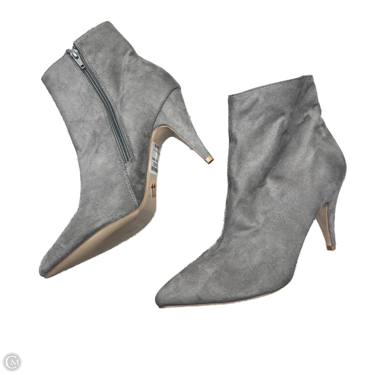 Boots Ankle Heels By Carlos By Carlos Santana In Grey, Size: 11