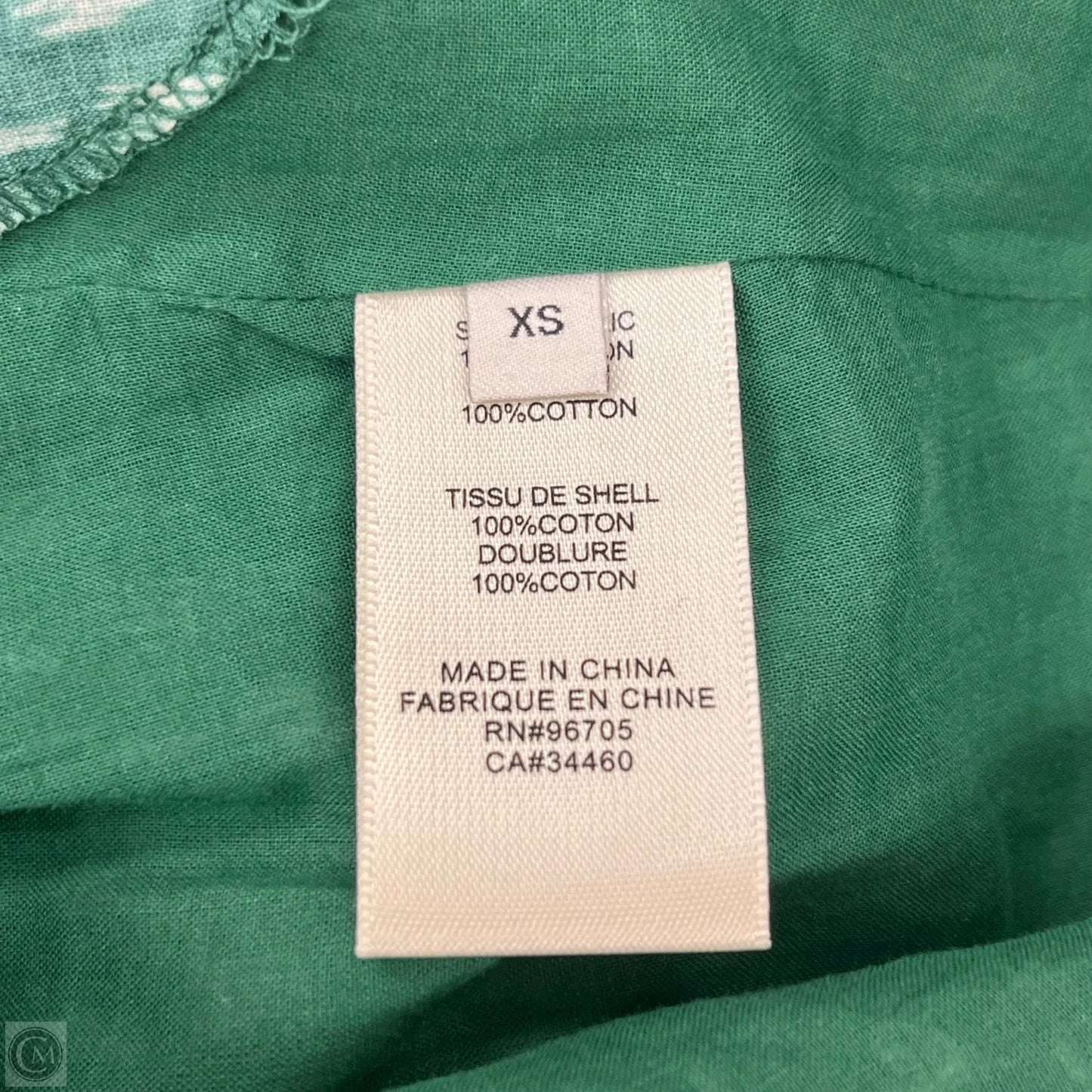 Dress Casual Short By Rebecca Taylor In Green, Size: Xs