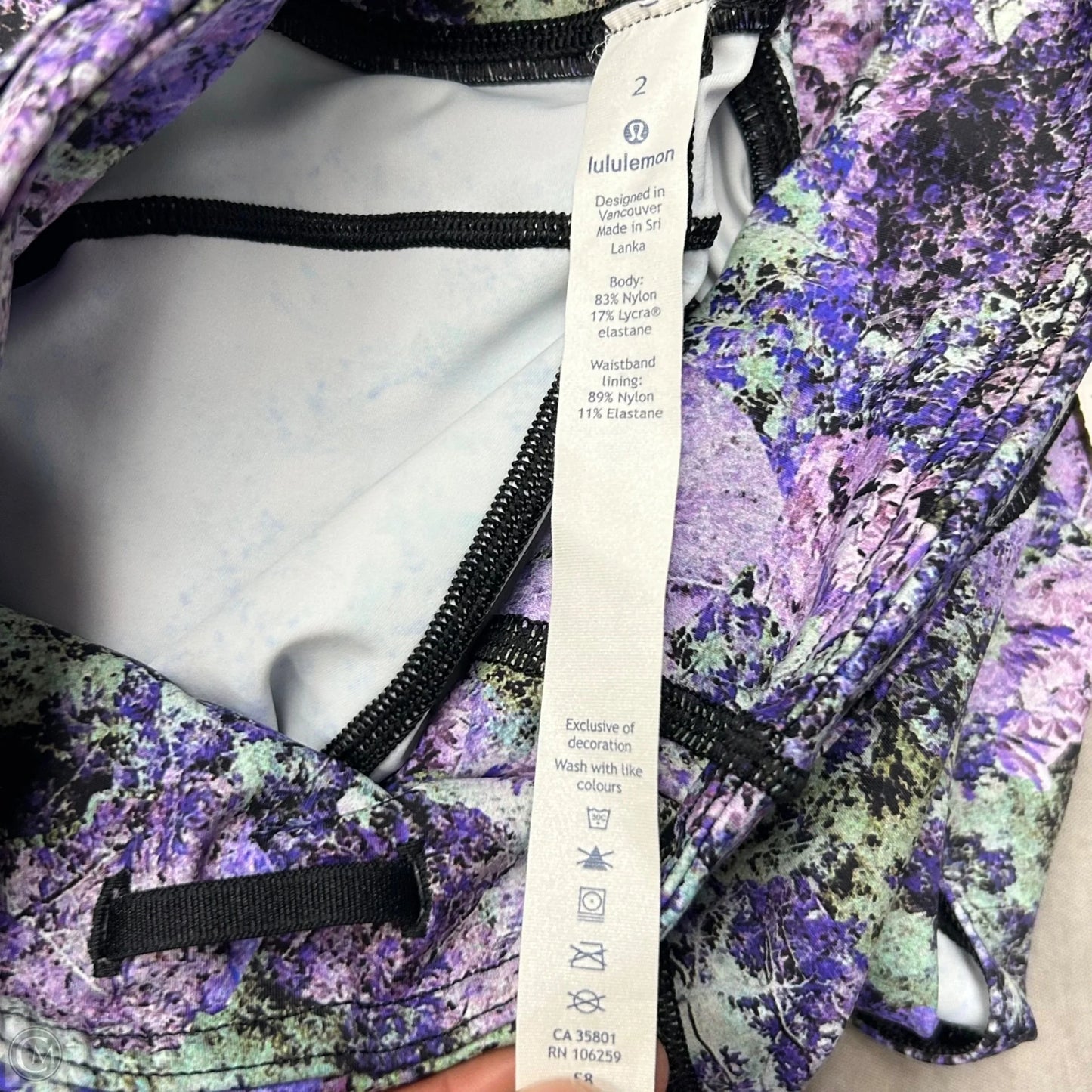 Athletic Leggings By Lululemon In Purple, Size: Xs
