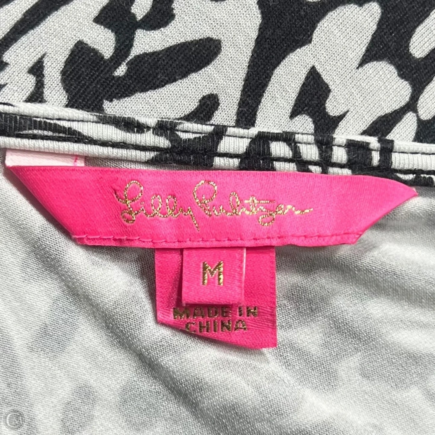 Dress Designer By Lilly Pulitzer In Black & White, Size: M