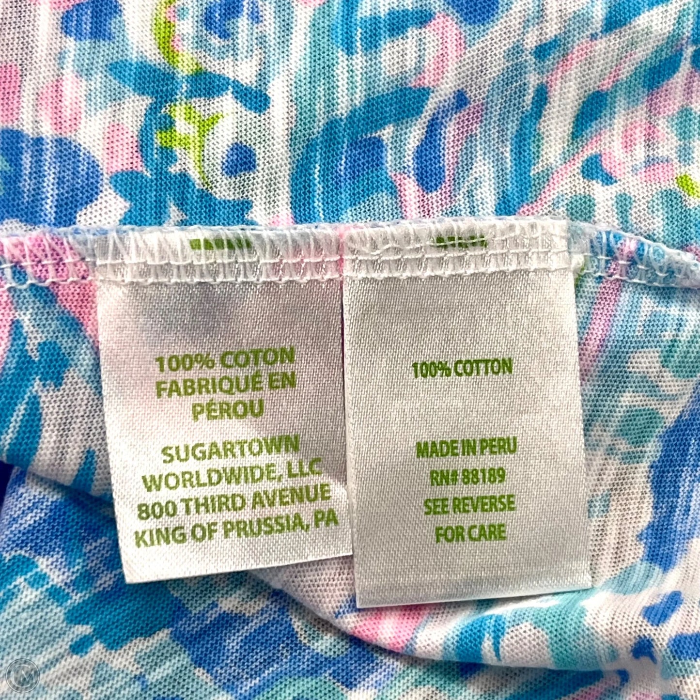 Top Sleeveless Designer By Lilly Pulitzer In Blue, Size: M