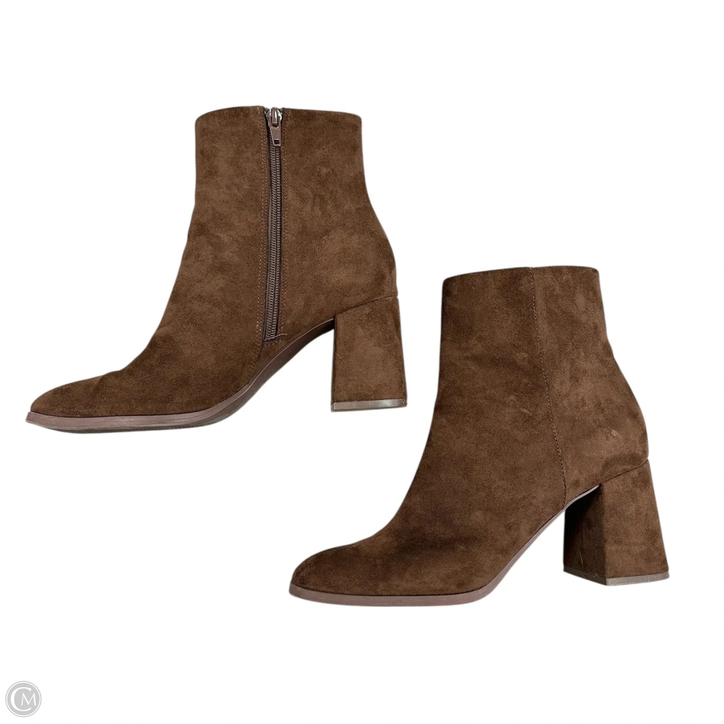 Boots Ankle Heels By Madden Girl In Brown, Size: 9