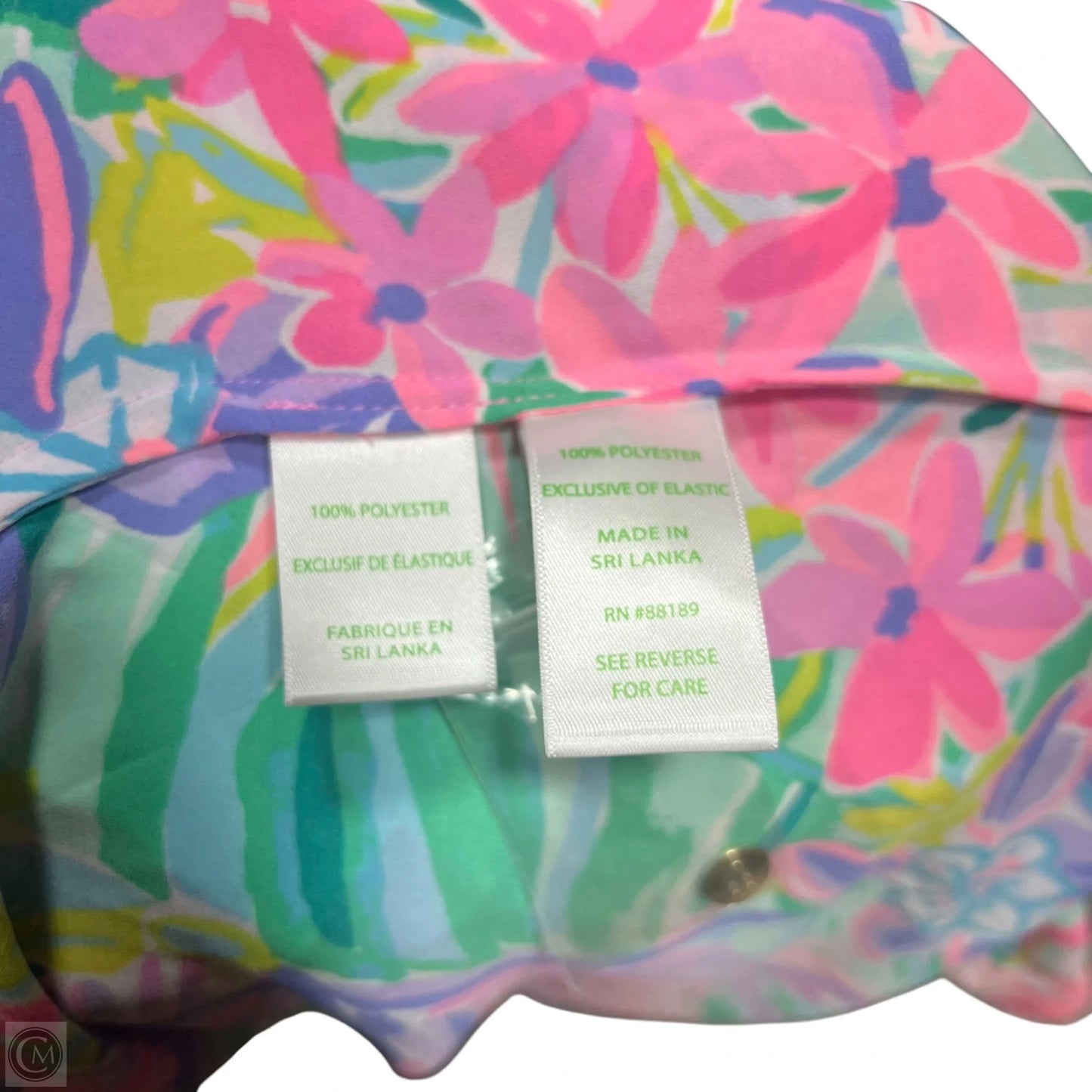 Top 3/4 Sleeve Designer By Lilly Pulitzer In Pink & Purple, Size: S