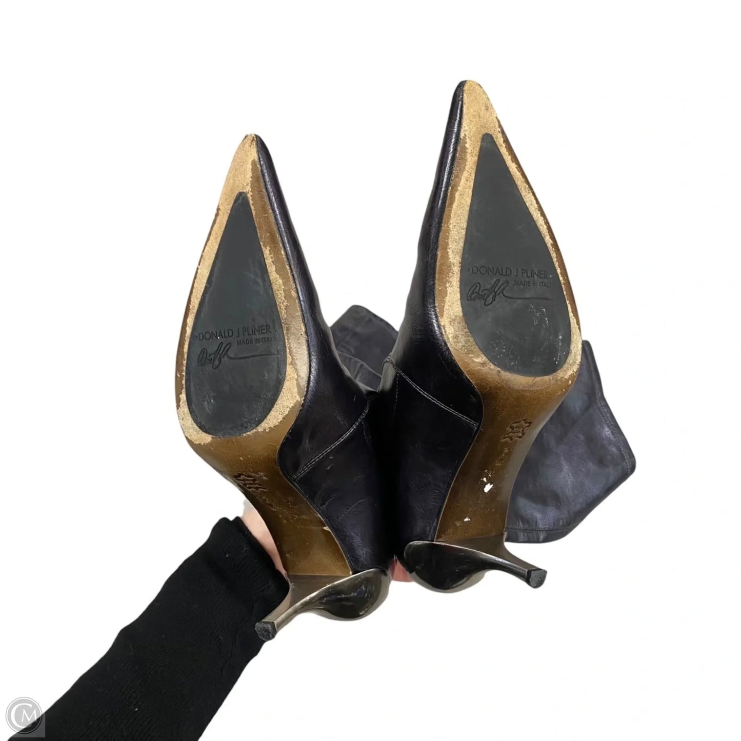 Boots Mid-calf Heels By Donald Pliner In Purple, Size: 7